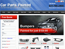 Tablet Screenshot of carpartspainted.com